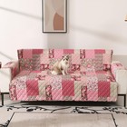 Skidproof Sofa Cover-patchwork Sofa Slipcover With Elastic Straps-easy Fit Sl   