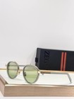 Zegna Ez0242 Sunglasses 51-21-145 Green Tinted Lenses Silver Frame Italy