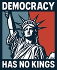 Democracy Has No Kings Statue Of Liberty 18 x22  Anti Trump Yard Sign With Stake