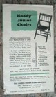 Vintage 1949 Tenda Wood Desktop Child s Brochure -e8l