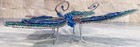 Large Hand Made Beaded Butterfly Table Decor 10 3 4  X 10 