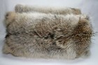 965 Coyote Fur Pillow - Double Sided Genuine Coyote Fur Cushion Real Pelt Pillow