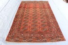4 8x7 3 Ft Afghan Antique Tribal Rug- 1950 s Vintage Handmade Bukhara Ersari Rug