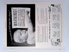 1946 Lysol Disinfectant Baby Points To Warning Influenza Print Ad Ladie Home Feb