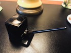 Antique Carter   s Cube-well Inkwell Art Deco W Pen cap   Add   l 2-5 Oz  Ink Bottle