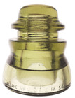 Cd 155 Smoky Sage Green Armstrong Antique Glass Telegraph Insulator Nice Shape