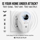 Zrm-27  Ultrasonic Pest Control Repeller - Electronic   Ultrasound  White