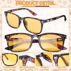 4 Pairs Night Vision Driving Glasses For Men Women  Polarized Anti Glare Yell   