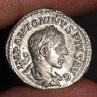 Sun God Denarius 220ad Ancient Roman Empire Silver Coin Elagabalus Choice Vf