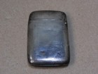 Vintage   Antique Sterling Silver Match Safe Vesta W  Striker Bottom