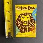 Disney The Lion King Promo Ad Flyer Handbill Pocket New York City Broadway 