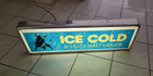 Vintage Schlitz Malt Liquor Beer Lighted Sign 3d  ice Cold   38x12  Rare Works