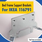 Impresa Bed Frame Bracket Kit 116791 - Rust-resistant Iron Beam King  Silver
