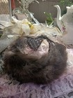 Vintage Evelyn Varnon Varnon Collection Smoke Grey Fascinator Hat