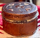 Vintage Native American Ojibway Birch Bark  Porcupine Quills    Pine Needles Box