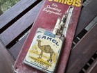 Vintage Camel Cigarettes  Thermometer Metal Sign Original Tobacco Advertising
