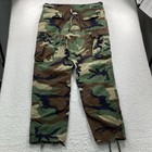 Vintage Military Cargo Pants Woodland Camo Men Large Regular 36x31 Usgi Bdu