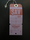 Eastern Airlines Vintage Unused Airline Luggage Tag Savannah  Ga Sav