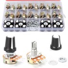 80 Pcs Potentiometer Kit With Knobs B1k 2k 5k 10k 20k 50k 100k 250k 500k 1m O   