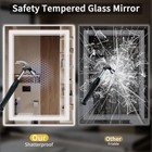 30 x32  Led Bathroom Mirror With Lights  Anti-fog  Backlit   30 l X 32 w White