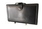 Rare Vintage Coach 1941 Black Leather Large Portfolio Organizer Planner Pouch