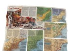 National Geographic Vintage Poster Map   The Making Of America New England 1987