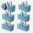 6pack Extra Large Moving Bags With Zippers   Carrying Handles Backpack Straps