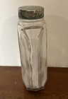 Houbigant Luelques Fleurs France Talc Bottle Beautiful Ribbed Empty Rare Vtg