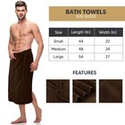 Utopia 4 Pack Premium Bath Towels Set 27 x54  100  Cotton Absorbent Dark Brown