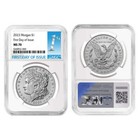 2023  1 Morgan And Peace Silver Dollar 2pc Set Ngc Ms70 Fdi First Label