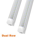 Etl T8 Integrated Led Tube Lights 6500k 4ft 5ft 6ft 8ft Led Shop Lights Fixtures