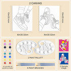2 Pack 8x10 Inch Pre Drawn Canvas Paint Kit For Couples Adults  Sip And Paint Ki