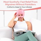 Migraine Relief Cap Hot Cold Therapy Headache Hat W  Eye Mask Coral Pink One