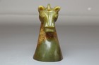 Chinese Antique Old Hetian Jade Hand-carved Horse Head Statue