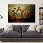 Pie O My Painting Tony Soprano With Pie-o-my Horse Canvas Print
