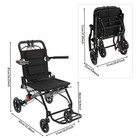 Foldable Wheelchair For Adult Elderly Portable Lightweight Transport Chair New