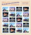 2023 Railway Station Permanent Stamps  100 Stamps creative Stamp Collectibles