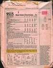 9515 Vintage Mccalls Sewing Pattern Misses Princess Seamed Dress Long Sleeve Oop