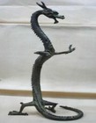 Exquisite Bronze Chinese Dragon Statue Figures 16 5 height