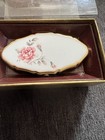 Vintage Stratton Lip View Compact Pink Rose Gold Tone Made In England W  Box