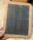 Vintage Double Sided Slate Chalkboard Made In Portugal 9 5   x7 5   