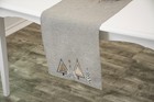 Embroidered Modern Triangle Christmas Trees Table Runner  16  X 67   