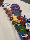 Wooden Alphabet Letter Interlocking Vehicle transportation Jigsaw Puzzle Set