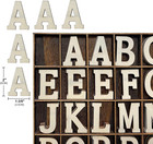 205 Pieces 2 Inch Wooden Letters Wood Alphabets For Crafts organized With Extra