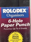 Rolodex Organizers 6 Hole Paper Punch Vintage 1996 New