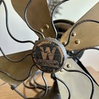    antique Westinghouse Style 162620 12    Brass Blade Desk Fan