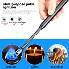 Electric Lighter Usb -rechargeable Dual Arc Flameless Windproof Electric Plasma