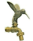 Brass Garden Faucet Tap Hummingbird Bird Spigot Outdoor Yard Vintage Home Decor