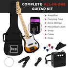 30  Kids Electric Guitar Sunburst Beginner Starter Kit 5w Amp Strap Bag Pics