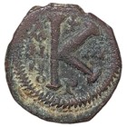 Byzantine Empire 1 2 Follis Coin  Justinian I 527-565 Ad  Ancient  Better Grade 